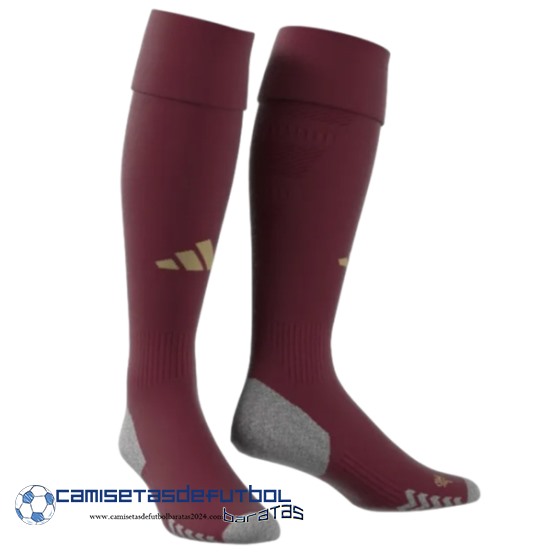 Casa Calcetines Niños As Roma Equipación 2024 2025 Rojo