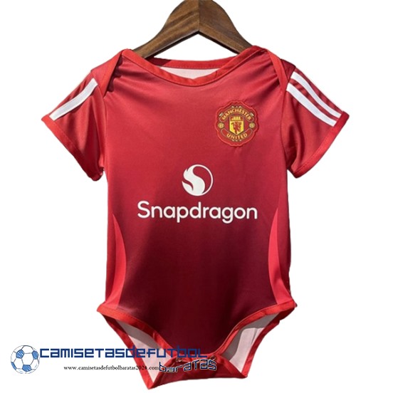 Casa Onesies Niños Manchester United Equipación 2024 2025 Rojo