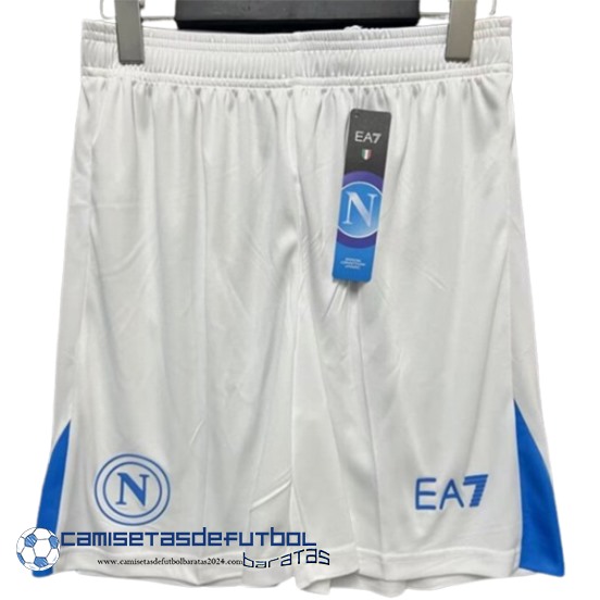 Casa Pantalones Napoli Equipación 2024 2025 Blanco - Image 2