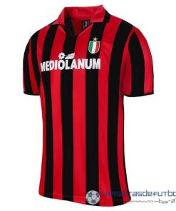 Casa Camiseta AC Milan Retro Equipación 1988 1989 Rojo