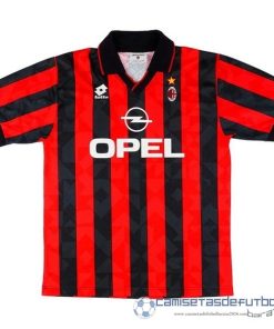Casa Camiseta AC Milan Retro Equipación 1995 1996 Rojo