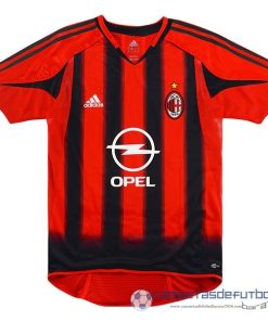 Casa Camiseta AC Milan Retro Equipación 2004 2005 Rojo