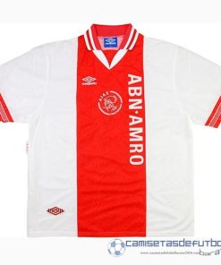 Casa Camiseta Ajax Retro Equipación 1994 1995 Rojo Blanco