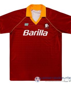 Casa Camiseta As Roma Retro Equipación 1990 1991 Naranja