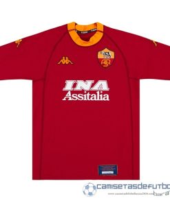 Casa Camiseta As Roma Retro Equipación 2000 2001 Rojo