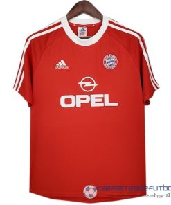 Casa Camiseta Bayern Múnich Retro Equipación 2001 2002 I Rojo