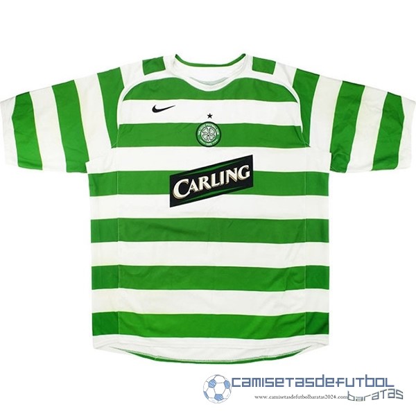 Casa Camiseta Celtic Retro Equipación 2005 2006 Verde