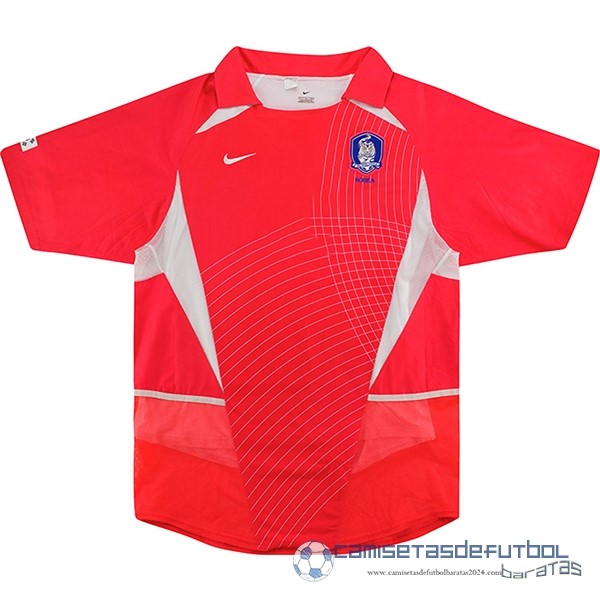 Casa Camiseta Corea Retro Equipación 2002 2003 Rojo