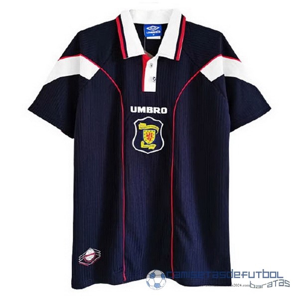Casa Camiseta Escocia Retro Equipación 1996 1998 Azul