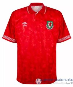 Casa Camiseta Gales Retro Equipación 1991 Rojo
