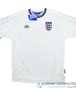 Casa Camiseta Inglaterra Retro Equipación 2000 Blanco