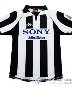 Casa Camiseta Juventus Retro Equipación 1997 1998 Negro Blanco