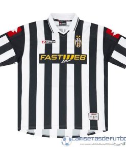 Casa Camiseta Juventus Retro Equipación 2001 2002 Negro Blanco