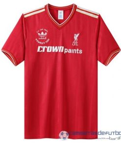 Casa Camiseta Liverpool Retro Equipación 1985 1986 Rojo