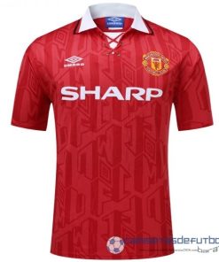 Casa Camiseta Manchester United Retro Equipación 1994 Rojo