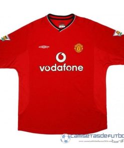 Casa Camiseta Manchester United Retro Equipación 2000 2002 Rojo
