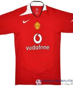 Casa Camiseta Manchester United Retro Equipación 2005 2006 Rojo