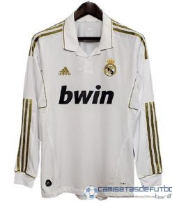 Casa Camiseta Manga Larga Real Madrid Retro Equipación 2011 2012 Blanco