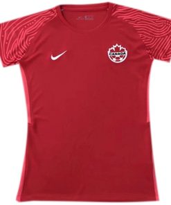 Casa Camiseta Mujer Canadá 2022 Rojo