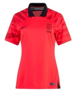 Casa Camiseta Mujer Corea 2022 Rojo
