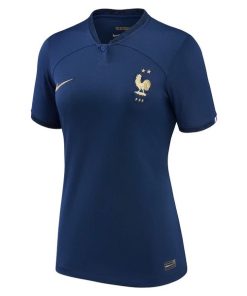 Casa Camiseta Mujer Francia 2022 Azul