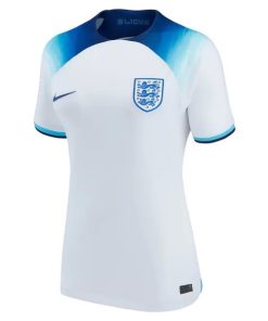 Casa Camiseta Mujer Inglaterra 2022 Blanco Azul