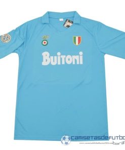 Casa Camiseta Napoli Retro Equipación 1987 1988 Azul