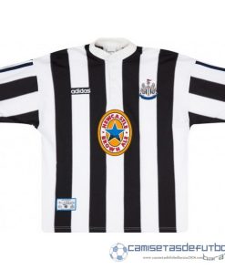 Casa Camiseta Newcastle United Retro Equipación 1995 1997 Negro Blanco