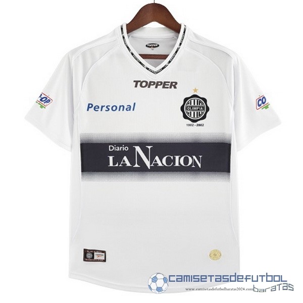Casa Camiseta Olimpia Retro Equipación 2002 Blanco