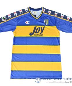 Casa Camiseta Parma Retro Equipación 2001 2002 Azul Amarillo