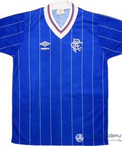 Casa Camiseta Rangers Retro Equipación 1982 1983 Azul