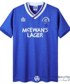 Casa Camiseta Rangers Retro Equipación 1990 1992 Azul