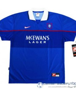 Casa Camiseta Rangers Retro Equipación 1997 1999 Azul