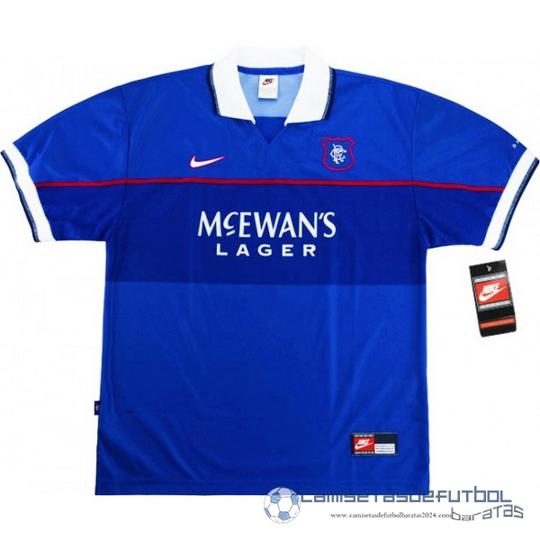 Casa Camiseta Rangers Retro Equipación 1997 1999 Azul