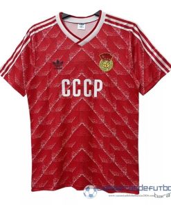 Casa Camiseta Rusia Retro Equipación 1988 1989 Rojo