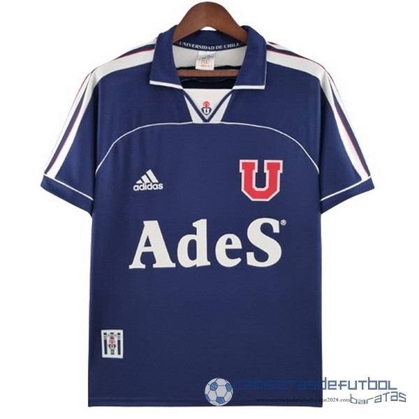 Casa Camiseta Universidad De Chile Retro Equipación 2000 2001 Azul