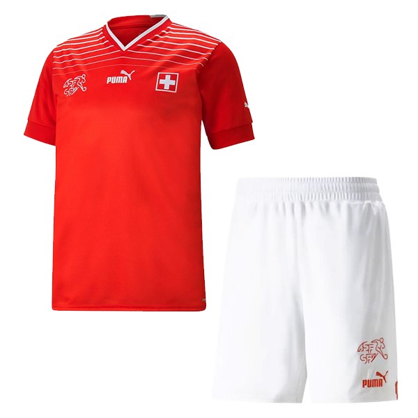 Casa Conjunto De Niños Suiza 2022 Rojo Blanco