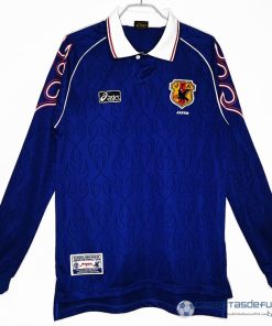 Casa Manga Larga Camiseta Japón Retro Equipación 1998 Azul