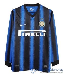 Casa Manga Larga Inter Milán Retro Equipación 2010 2011 Azul