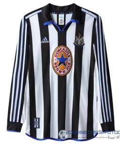 Casa Manga Larga Newcastle United Retro Equipación 1999 2000 Blanco