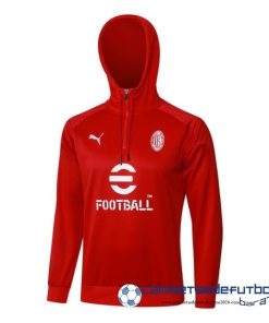 Chaqueta Con Capucha AC Milan Equipación 2023 2024 Rojo