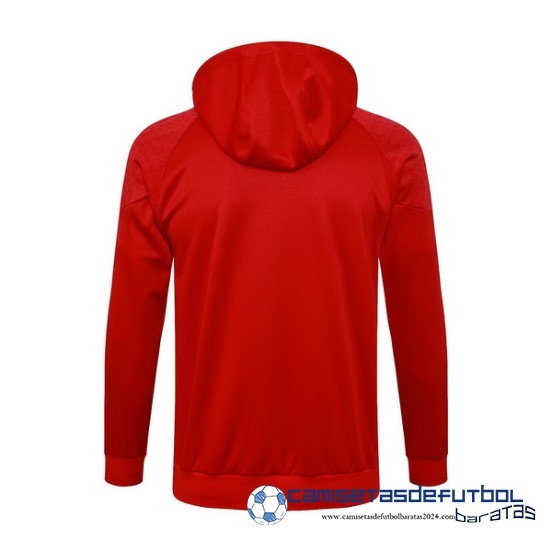 Chaqueta Con Capucha AC Milan Equipación 2023 2024 Rojo - Image 2