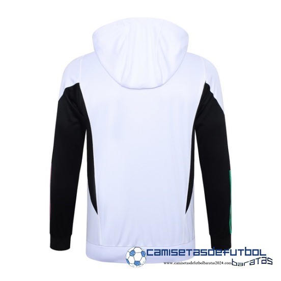 Chaqueta Con Capucha Bayern Múnich Equipación 2023 2024 Blanco Negro - Image 2