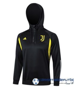 Chaqueta Con Capucha Juventus Equipación 2023 2024 Negro Amarillo