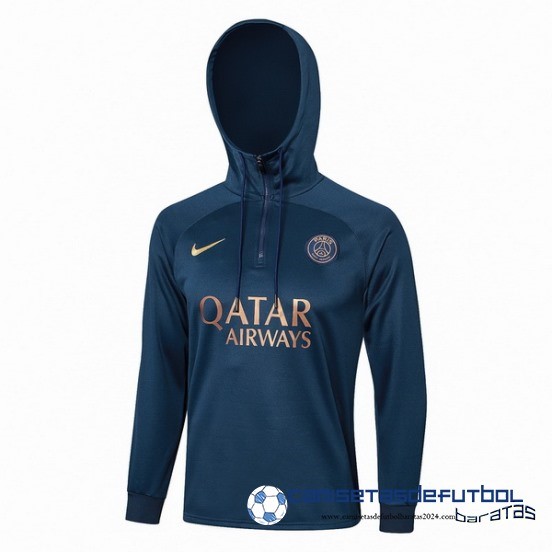 Chaqueta Con Capucha Paris Saint Germain Equipación 2023 2024 Azul II Marino.