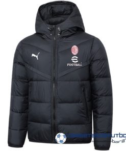 Chaqueta De Algodón AC Milan Equipación 2023 2024 Negro