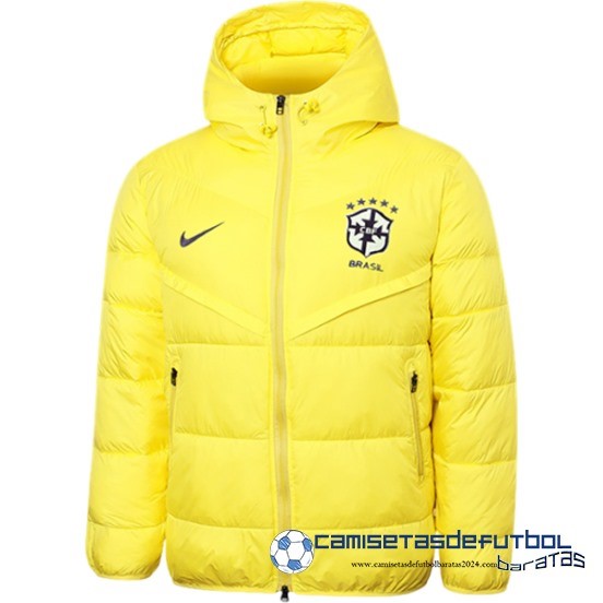 Chaqueta De Algodon Brasil Equipación 2023 Amarillo