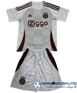 Concepto Conjunto De Niños Ajax Equipación 2024 2025 Gris