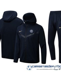 Conjunto Completo Chaqueta Con Capucha Paris Saint Germain Equipación 2024 2025 Negro
