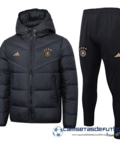 Conjunto Completo Chaqueta De Algodon Alemania Equipación 2023 Negro